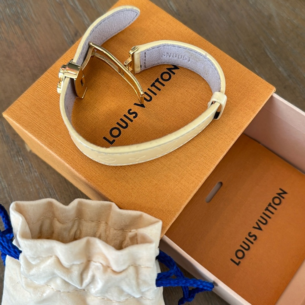 Louis Vuitton Cream leather Bracelet FULL Inclusion - Picture 6 of 16